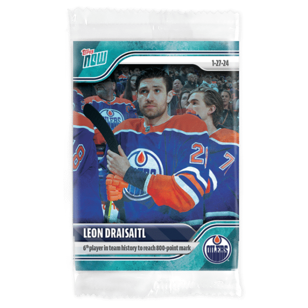 2023-24 TOPPS NOW /10 Blue Ice Parallel  #99- Leon Draisaitl 2 (1 of 10)