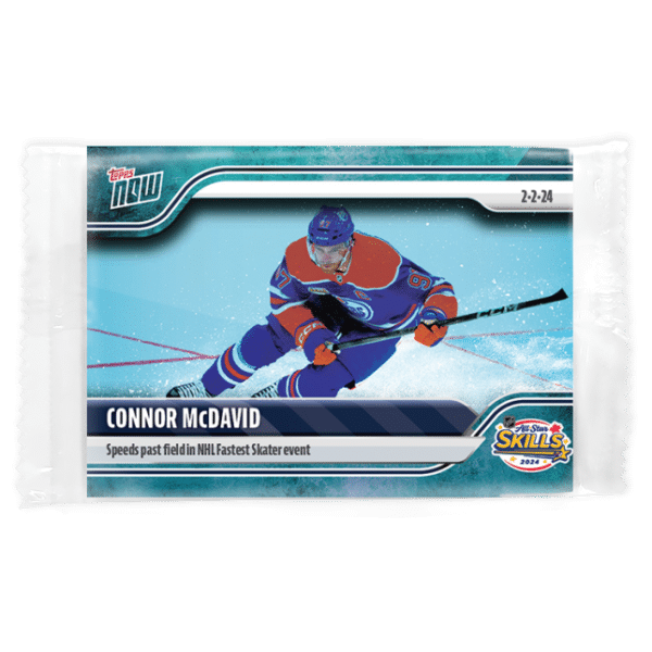 2023-24 TOPPS NOW /10 Blue Ice Parallel  #103- Connor McDavid 4 (1 of 10)