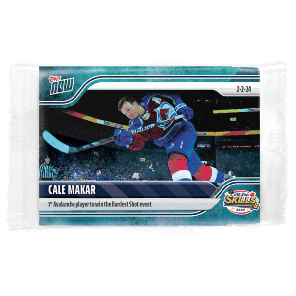 2023-24 TOPPS NOW /10 Blue Ice Parallel  #104- Cale Makar 2 (1 of 10)