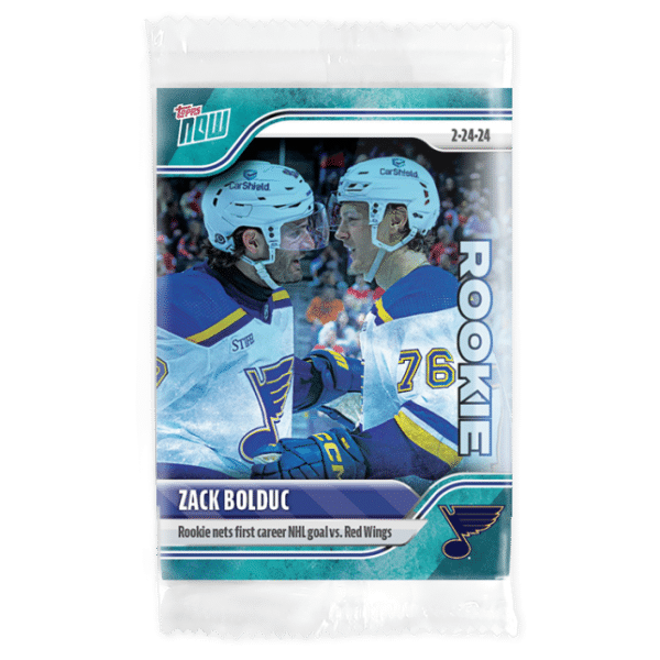 2023-24 TOPPS NOW /10 Blue Ice Parallel  #127- Zack Bolduc (1 of 10)