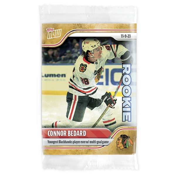 2023-24 TOPPS NOW /1 Gold Ice Parallel  #31- Connor Bedard 5 (1 of 1)