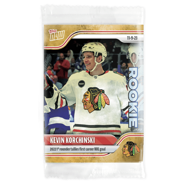 2023-24 TOPPS NOW /1 Gold Ice Parallel  #32- Kevin Korchinski (1 of 1)