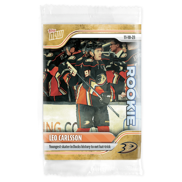 2023-24 TOPPS NOW /1 Gold Ice Parallel  #33- Leo Carlsson 2 (1 of 1)