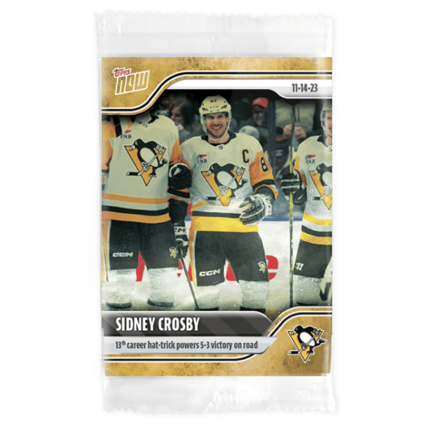 2023-24 TOPPS NOW /1 Gold Ice Parallel  #35- Sidney Crosby 3 (1 of 1)