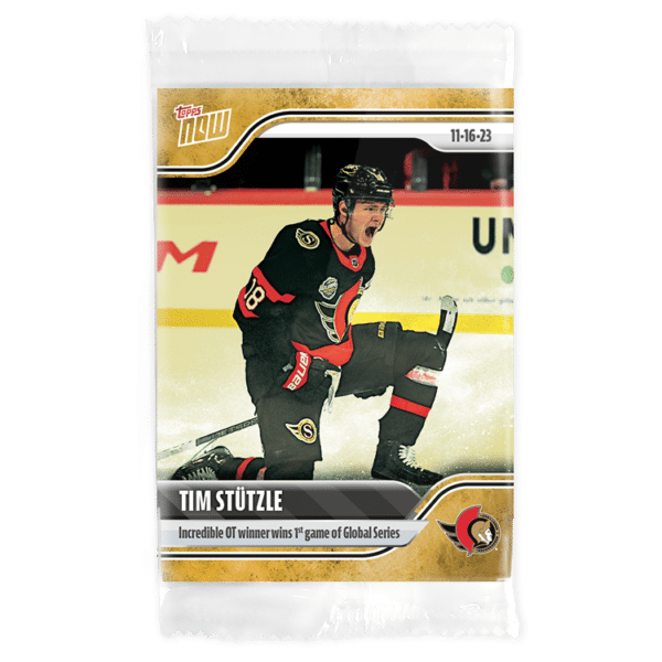 2023-24 TOPPS NOW /1 Gold Ice Parallel  #37- Tim Stutzle (1 of 1)