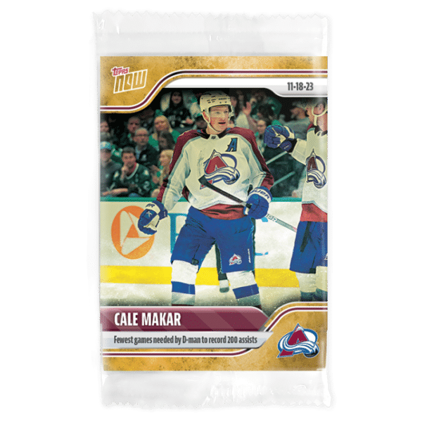 2023-24 TOPPS NOW /1 Gold Ice Parallel  #41- Cale Makar (1 of 1)