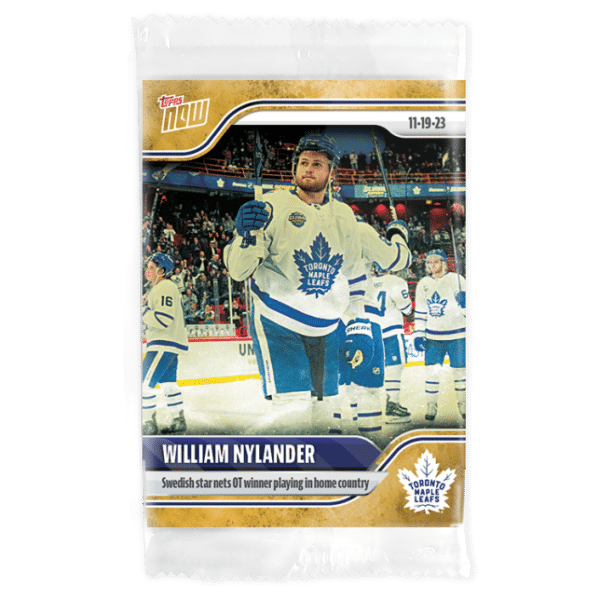 2023-24 TOPPS NOW /1 Gold Ice Parallel  #42- William Nylander (1 of 1)