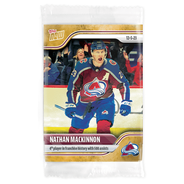 2023-24 TOPPS NOW /1 Gold Ice Parallel  #54- Nathan MacKinnon (1 of 1)