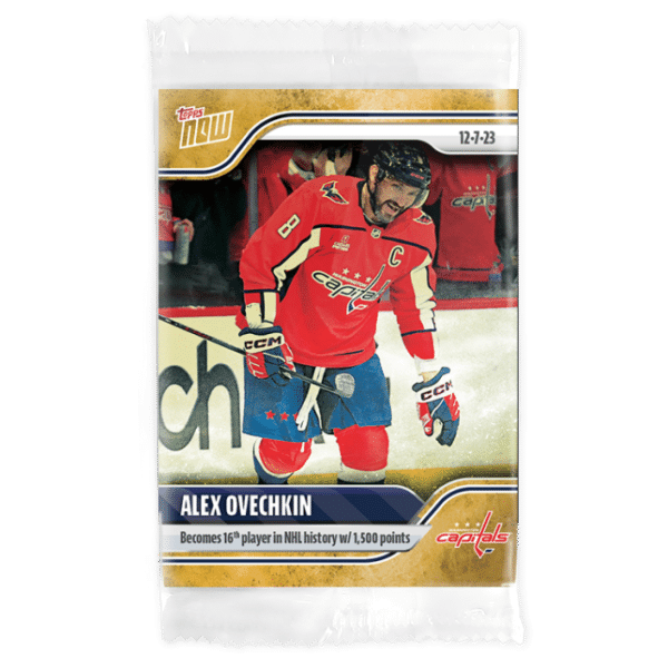 2023-24 TOPPS NOW /1 Gold Ice Parallel  #55- Alexander Ovechkin (1 of 1)