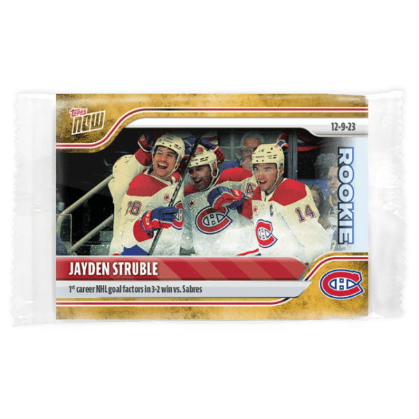 2023-24 TOPPS NOW /1 Gold Ice Parallel  #57- Jayden Struble (1 of 1)