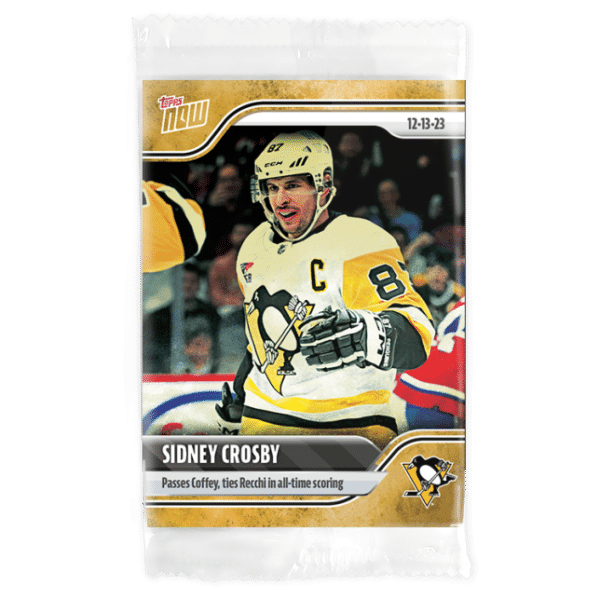 2023-24 TOPPS NOW /1 Gold Ice Parallel  #59- Sidney Crosby 4 (1 of 1)