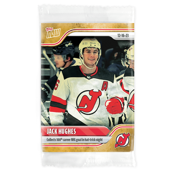 2023-24 TOPPS NOW /1 Gold Ice Parallel  #63- Jack Hughes 3 (1 of 1)