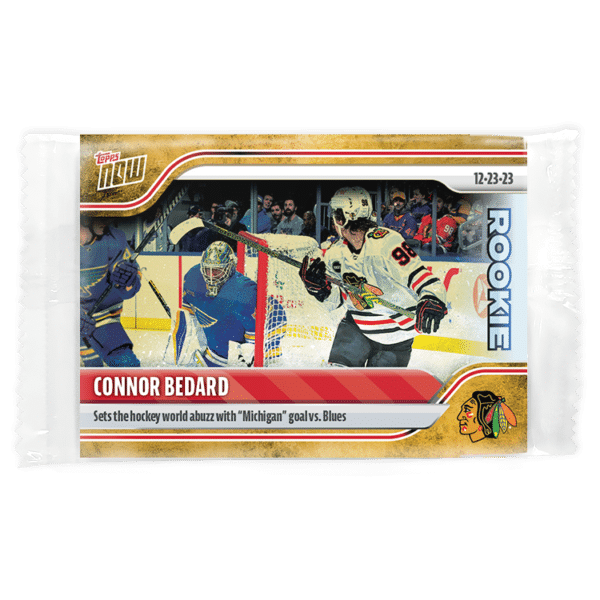 2023-24 TOPPS NOW /1 Gold Ice Parallel  #70- Connor Bedard 8 (1 of 1)