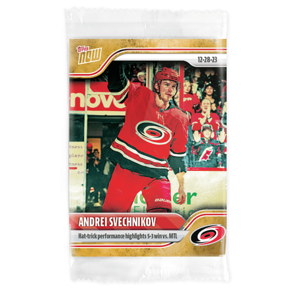 2023-24 TOPPS NOW /1 Gold Ice Parallel  #73- Andrei Svechnikov (1 of 1)