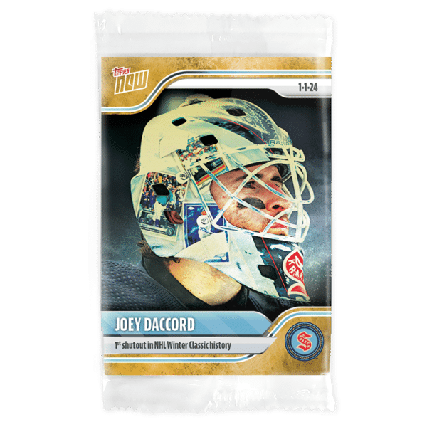 2023-24 TOPPS NOW /1 Gold Ice Parallel  #77- Joey Daccord (1 of 1)