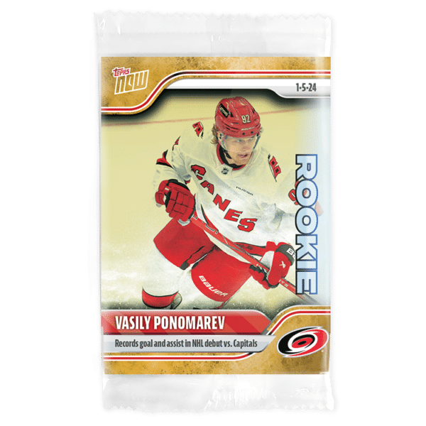 2023-24 TOPPS NOW /1 Gold Ice Parallel  #79- Vasily Ponomarev (1 of 1)