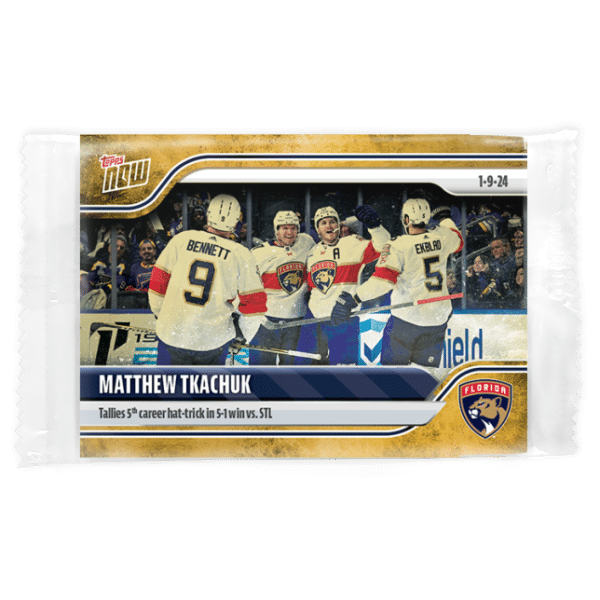 2023-24 TOPPS NOW /1 Gold Ice Parallel  #82- Matthew Tkachuk (1 of 1)