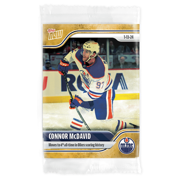 2023-24 TOPPS NOW /1 Gold Ice Parallel  #85- Connor McDavid 3 (1 of 1)