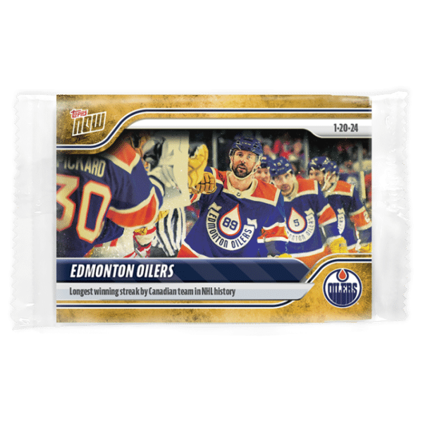 2023-24 TOPPS NOW /1 Gold Ice Parallel  #93- Edmonton Oilers 2 (1 of 1)