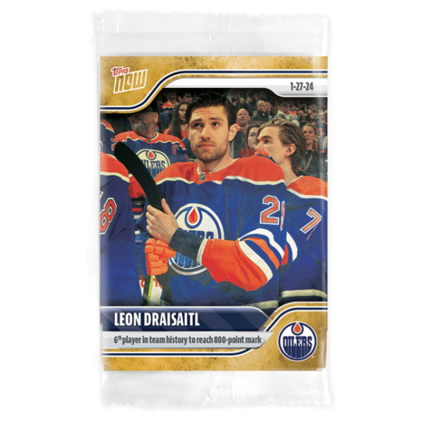 2023-24 TOPPS NOW /1 Gold Ice Parallel  #99- Leon Draisaitl 2 (1 of 1)