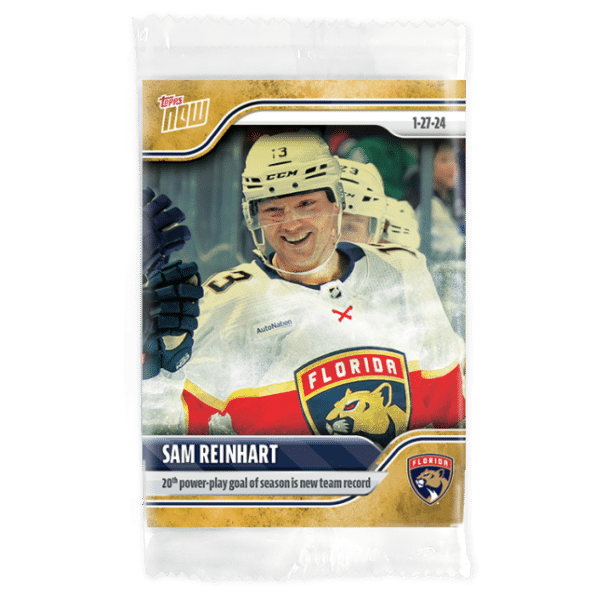 2023-24 TOPPS NOW /1 Gold Ice Parallel  #101- Sam Reinhart 2 (1 of 1)