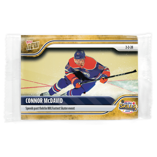 2023-24 TOPPS NOW /1 Gold Ice Parallel  #103- Connor McDavid 4 (1 of 1)