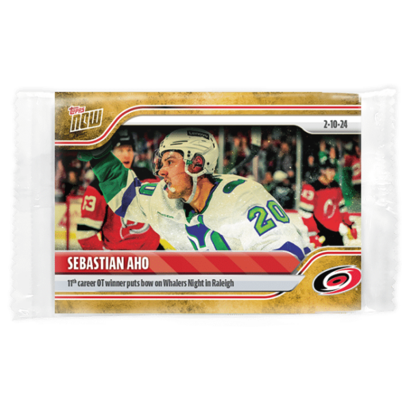 2023-24 TOPPS NOW /1 Gold Ice Parallel  #117- Sebastian Aho (1 of 1)