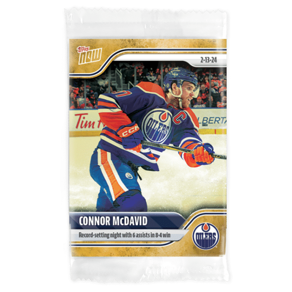 2023-24 TOPPS NOW /1 Gold Ice Parallel  #120- Connor McDavid 6 (1 of 1)