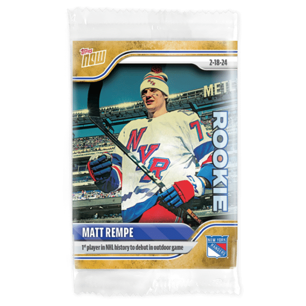 2023-24 TOPPS NOW /1 Gold Ice Parallel  #123- Matt Rempe (1 of 1)