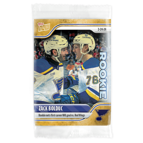 2023-24 TOPPS NOW /1 Gold Ice Parallel  #127- Zack Bolduc (1 of 1)