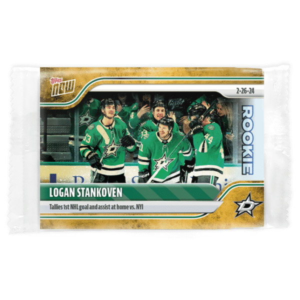 2023-24 TOPPS NOW /1 Gold Ice Parallel  #130- Logan Stankoven (1 of 1)