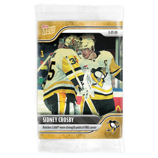 2023-24 TOPPS NOW /1 Gold Ice Parallel  #132- Sidney Crosby 7 (1 of 1)