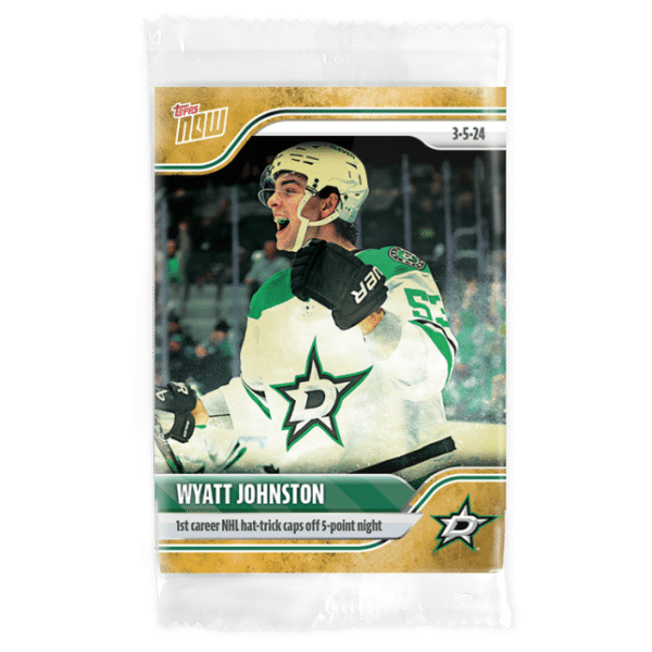 2023-24 TOPPS NOW /1 Gold Ice Parallel  #137- Wyatt Johnston (1 of 1)