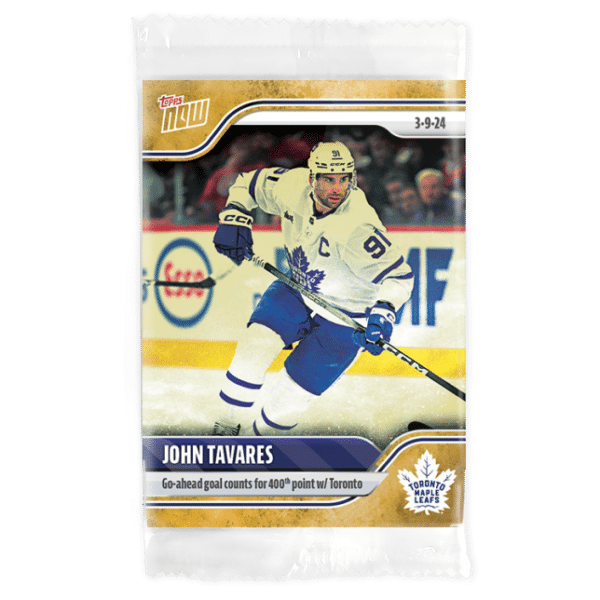 2023-24 TOPPS NOW /1 Gold Ice Parallel  #142- John Tavares 2 (1 of 1)