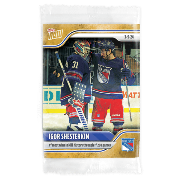 2023-24 TOPPS NOW /1 Gold Ice Parallel  #143- Igor Shesterkin 2 (1 of 1)