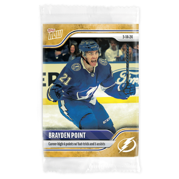 2023-24 TOPPS NOW /1 Gold Ice Parallel  #145- Brayden Point (1 of 1)