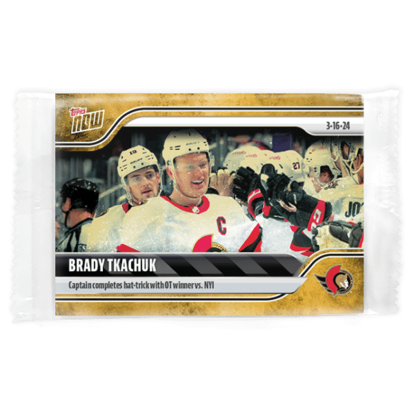 2023-24 TOPPS NOW /1 Gold Ice Parallel  #147- Brady Tkachuk (1 of 1)