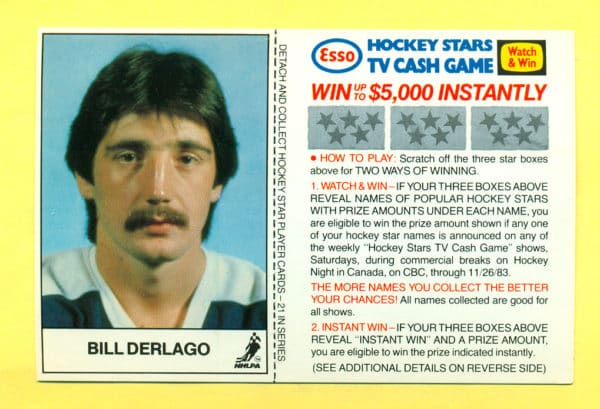 1983 Esso Cards #6-Bill Derlago