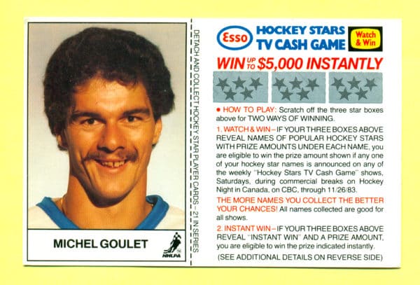 1983 Esso Cards #8-Michel Goulet