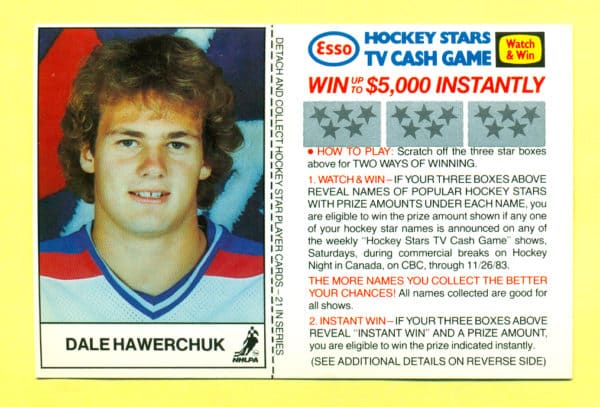 1983 Esso Cards #9-Dale Hawerchuk