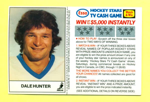 1983 Esso Cards #10-Dale Hunter