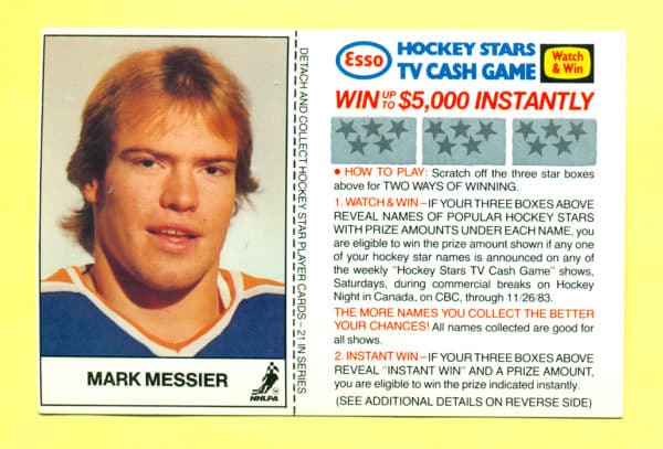 1983 Esso Cards #13-Mark Messier