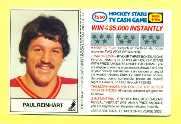 1983 Esso Cards #15-Paul Reinhart