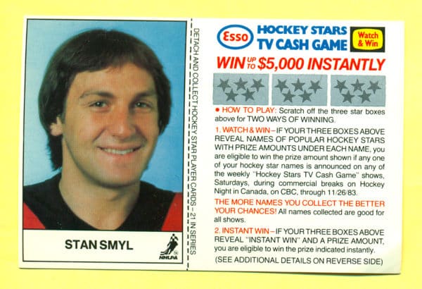 1983 Esso Cards #17-Stan Smyl