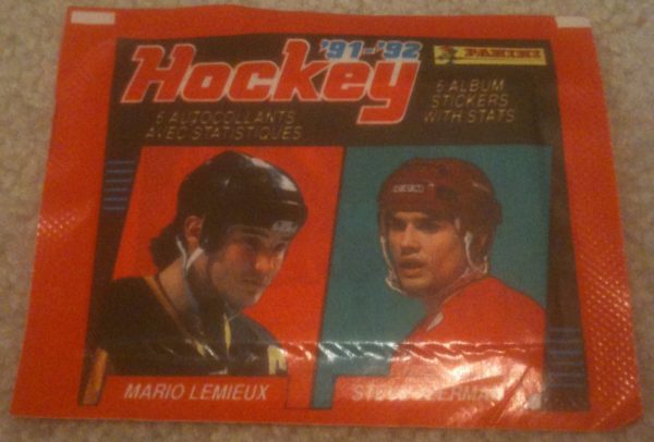 1991 Panini EMPTY (No stickers inside) NHL Yzerman sticker pack