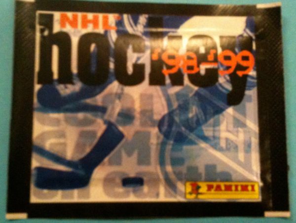 1998 Panini Unopened (with 5 stickers inside) NHL sticker pack