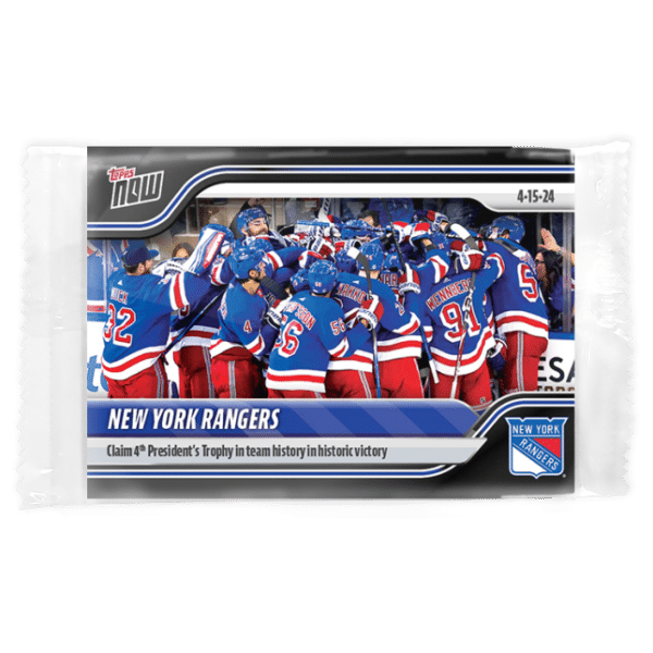 2023-24 TOPPS NOW  #172- New York Rangers 3 (1 of 349)