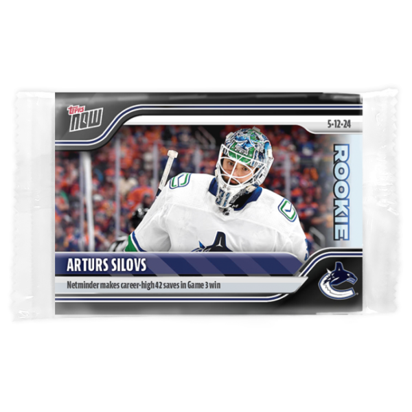 2023-24 TOPPS NOW  #196- Arturs Silovs (1 of 206)