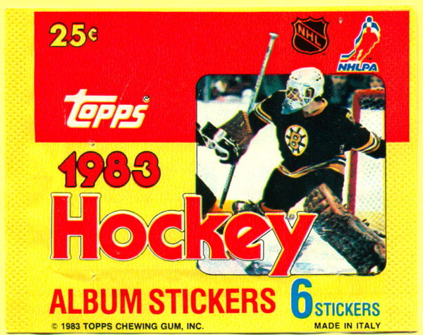 1983 Topps EMPTY (No stickers inside) NHL sticker pack