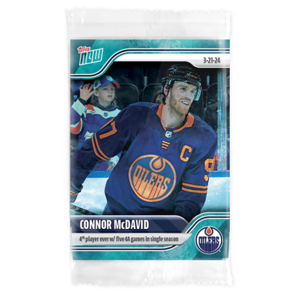 2023-24 TOPPS NOW /10 Blue Ice Parallel  #151- Connor McDavid 9 (1 of 10)